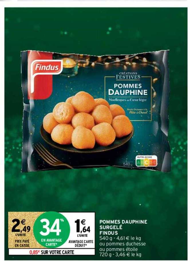 Pommes Dauphine Surgelé Findus