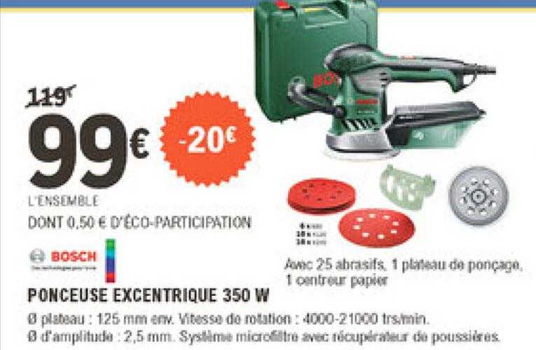 ponceuse excentrique 350 w bosch