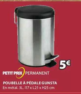 Poubelle à Pédale Gunsta