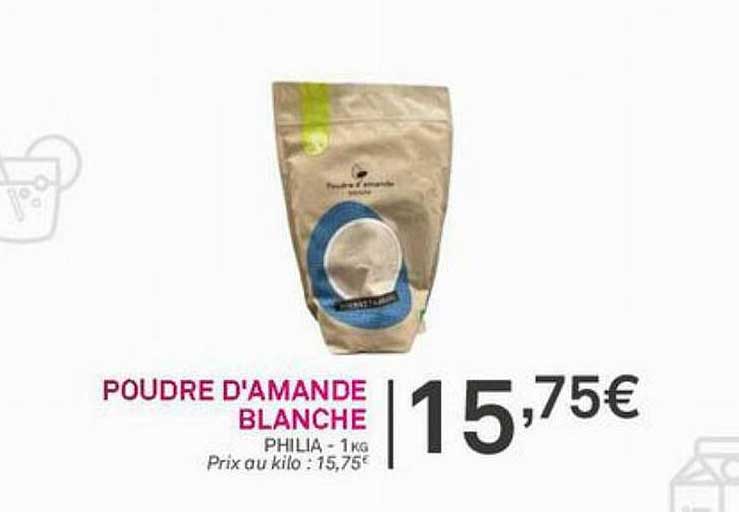 poudre d'amande blanche philia