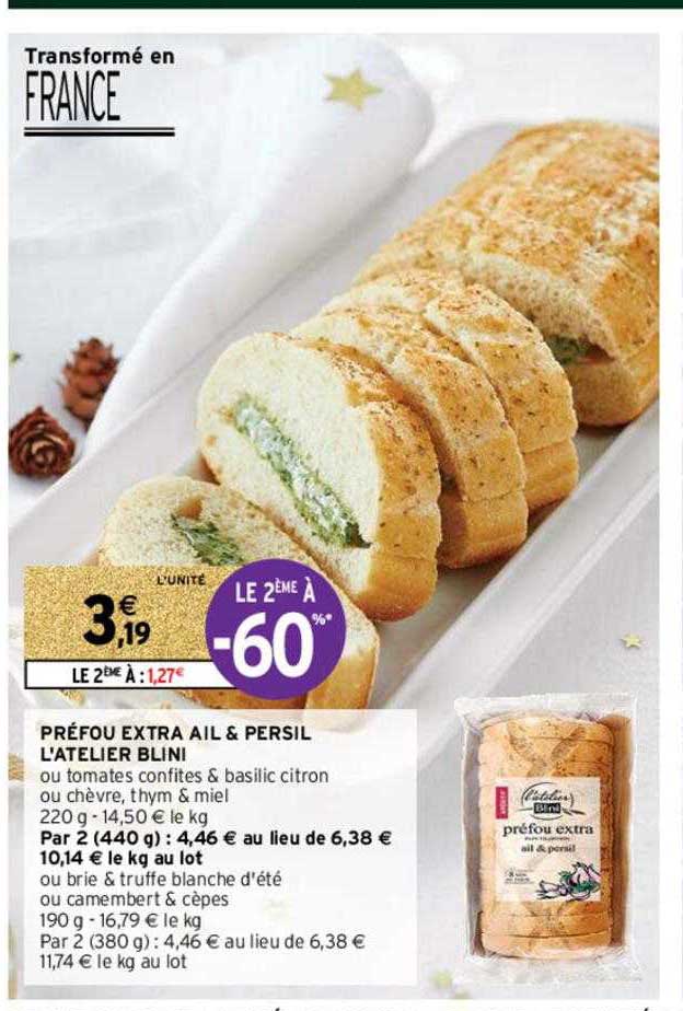 préfou extra ail & persil l'atelier blini