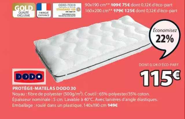 protège-matelas dodo 30