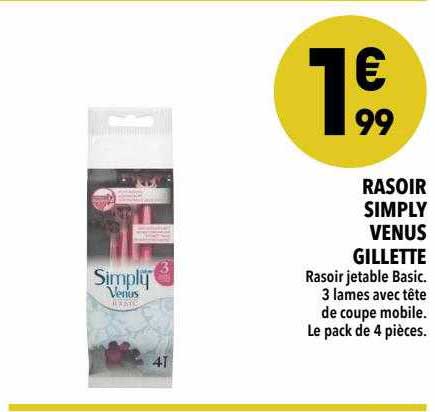 Rasoir Simply Venus Gillette