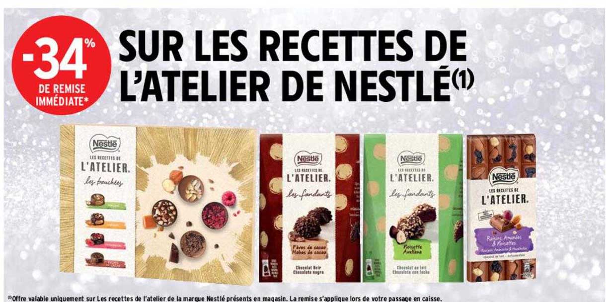 recettes de l'atelier de nestlé