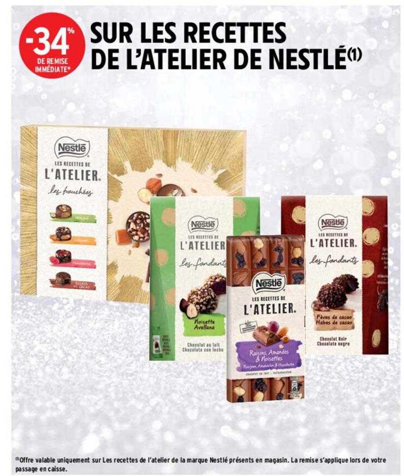 recettes de l'atelier de nestlé