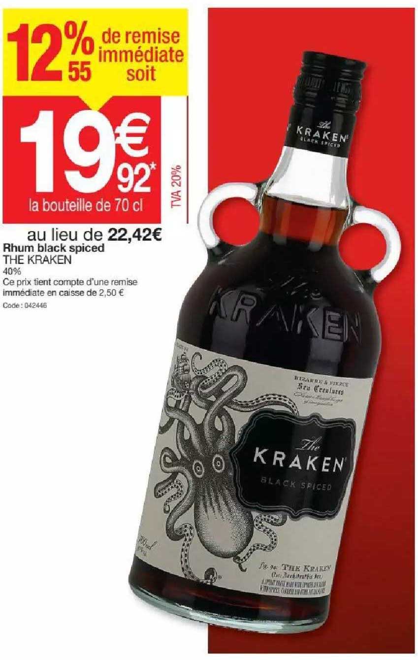 Rhum Black Spiced The Kraken
