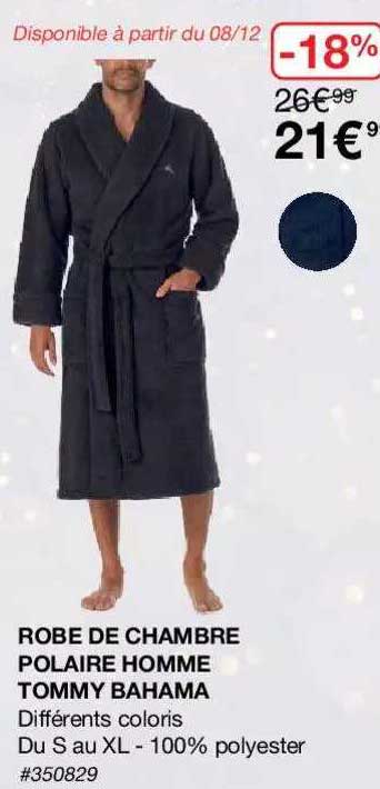 robe de chambre polaire homme tommy bahama