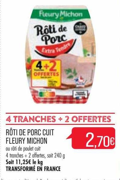 roti de porc cuit fleury michon