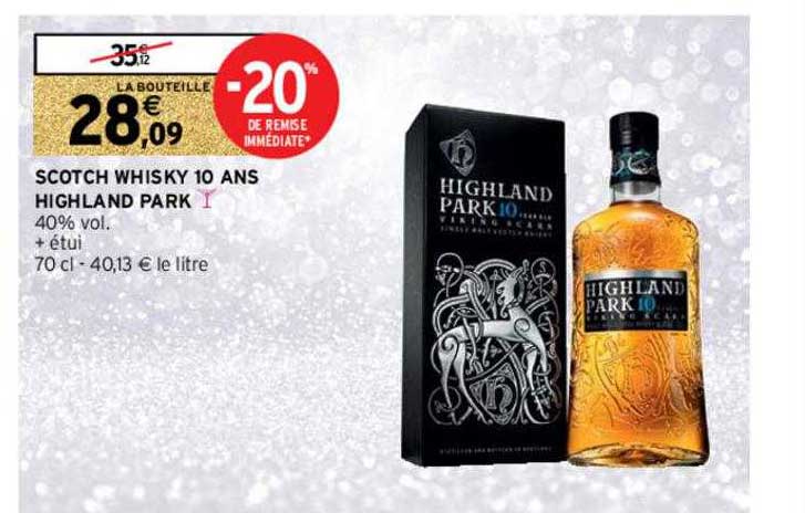 scotch whisky 10 ans highland park
