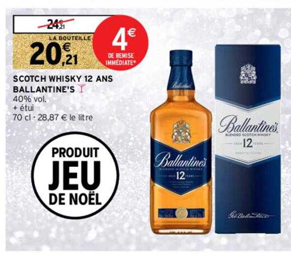 scotch whisky 12 ans ballantine's