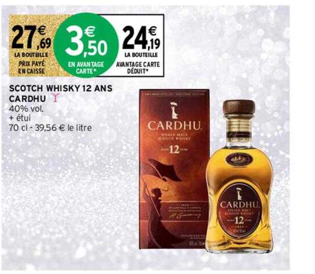 scotch whisky 12 ans cardhu