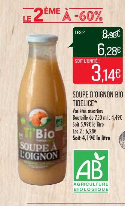 Soupe D'oignon Bio Tidélice