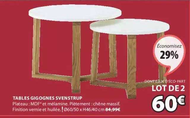 Table Gigognes Svenstrup