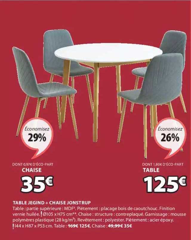 Table Jegind + Chaise Jonstrup