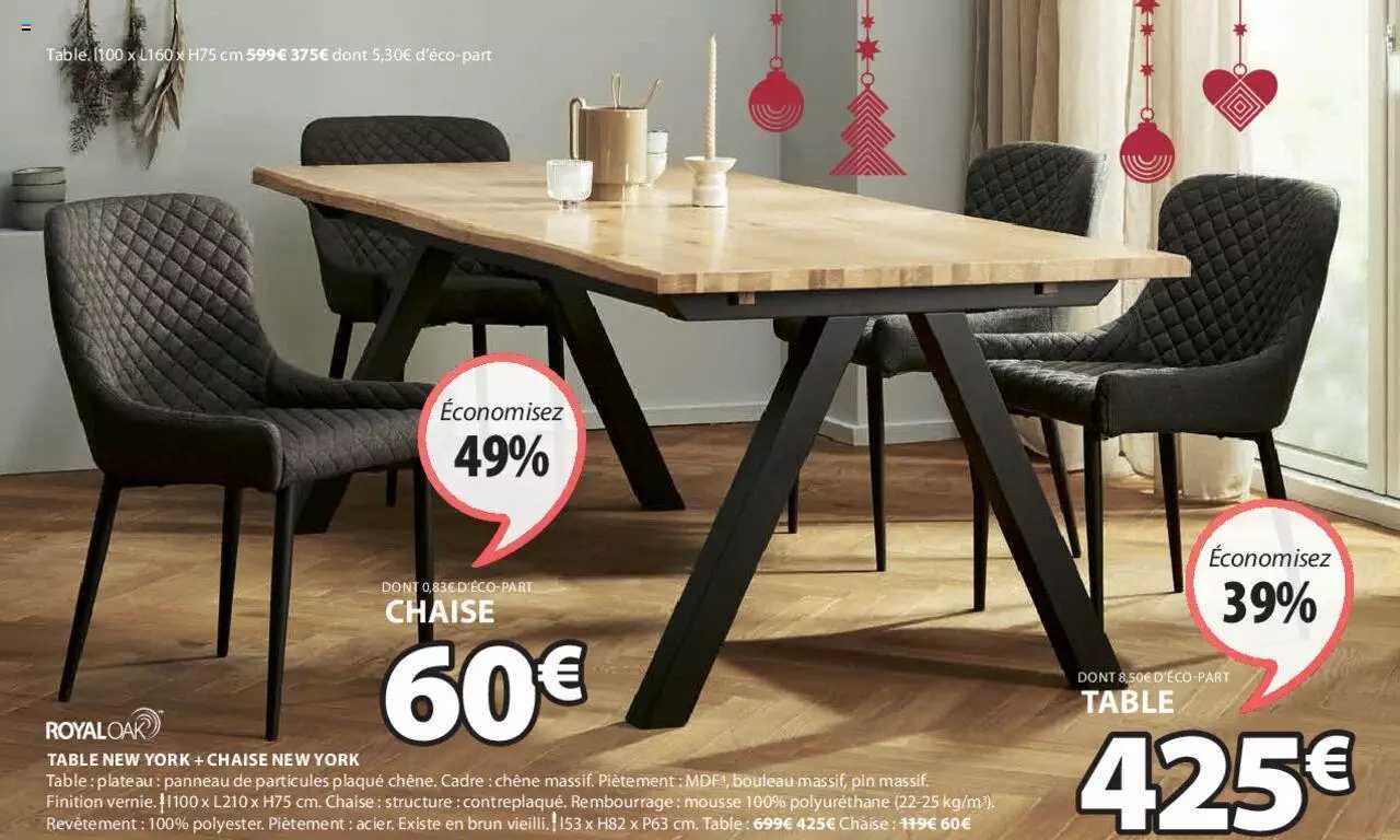 table new york + chaise new york