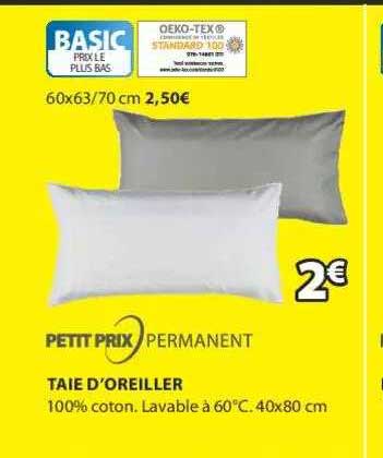 taie d'oreiller