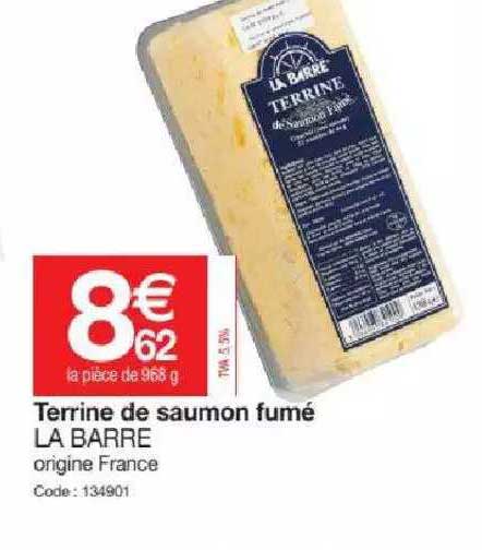Terrine De Saumon Fumé La Barre