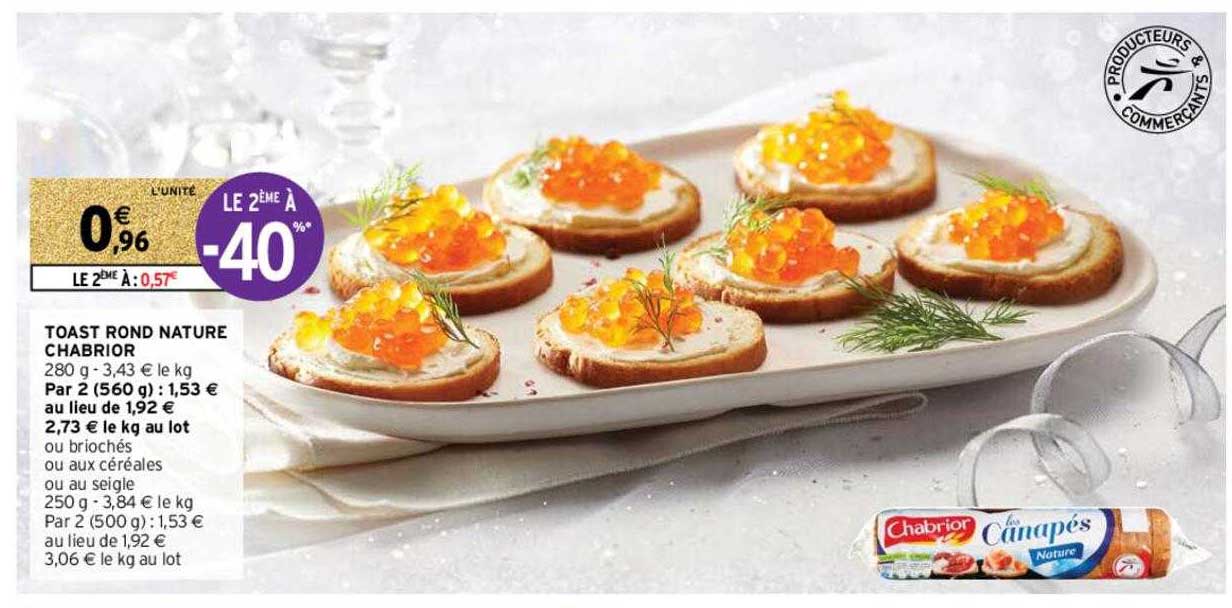 Toast Rond Nature Chabrior