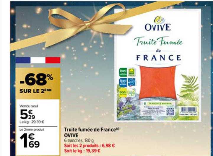 Truite Fumée De France Ovive