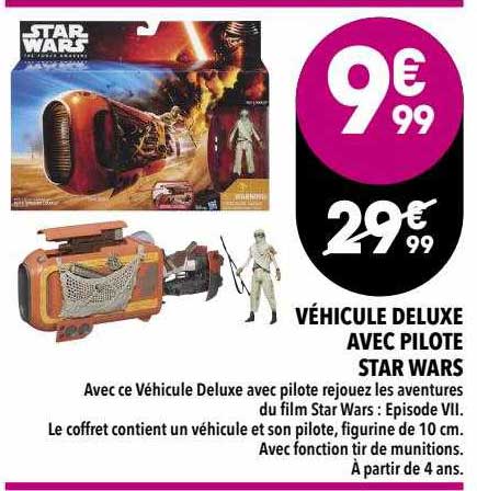 véhicule deluxe avec pilot star wars
