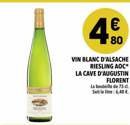 vin blanc d'alsace riesling aoc la cave d'augustin florent