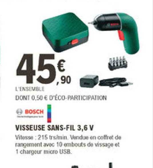 visseuse sans-fil 3,6v bosch
