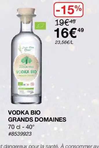 vodka bio grand domaines