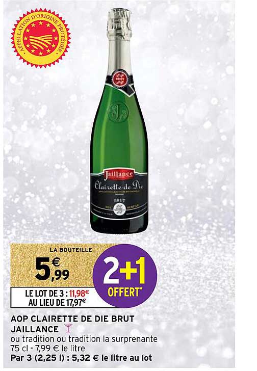aop clairette de die brut jaillance