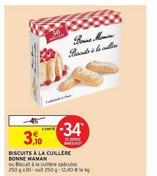 biscuits à la cuillère bonne maman