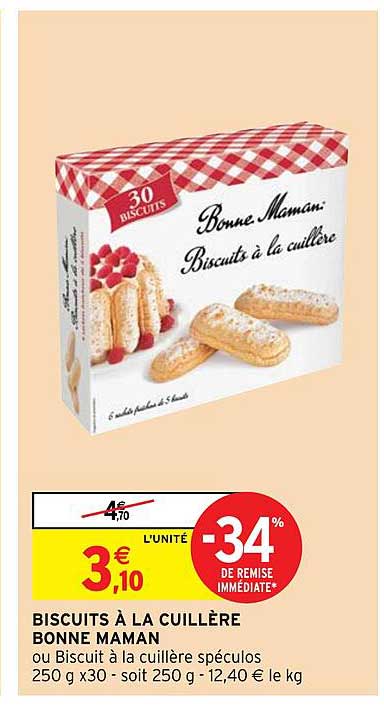 biscuits à la cuillère bonne maman