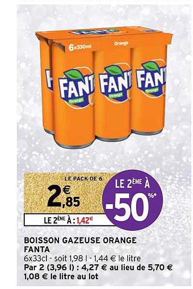 Boisson Gazeuse Orange Fanta