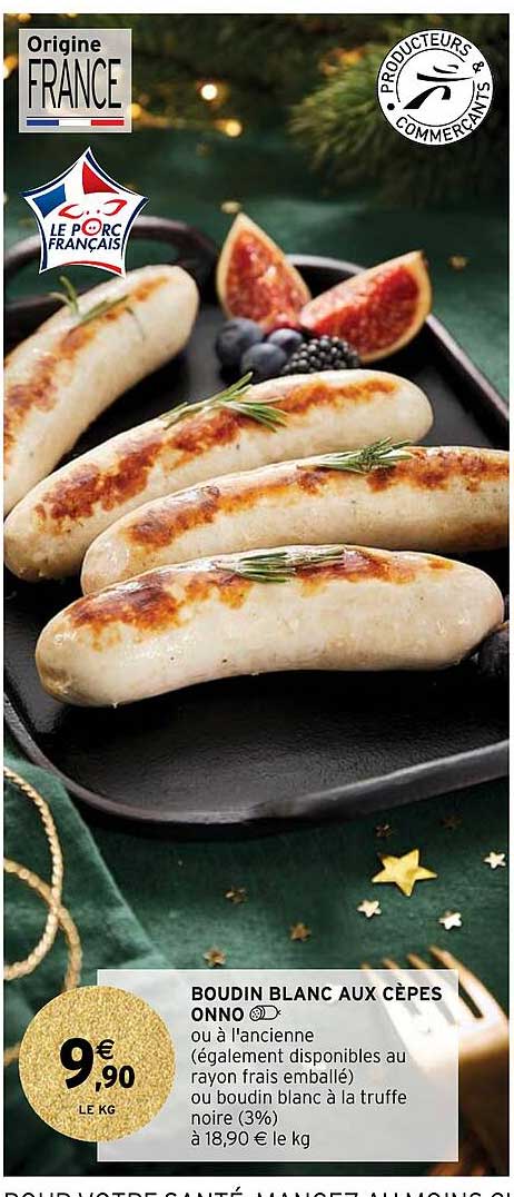 Boudin Blanc Aux Cèpes Onno