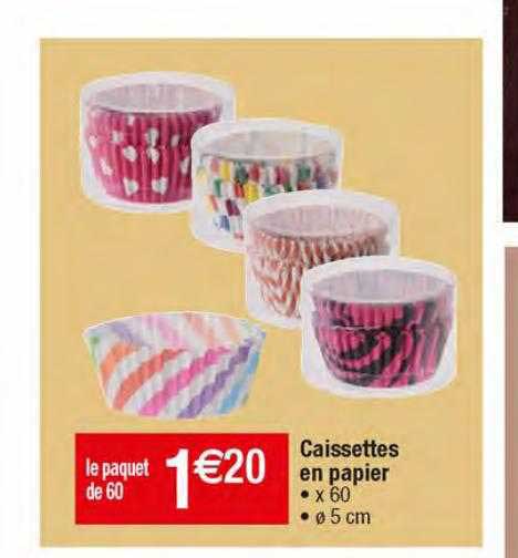 caissettes en papier