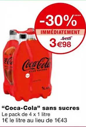 "coca-cola" sans sucres