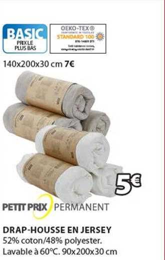 drap-housse en jersey