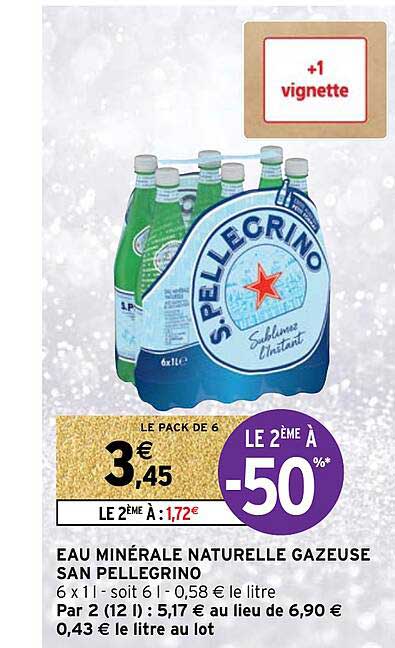 eau minérale naturelle gazeuse san pellegrino