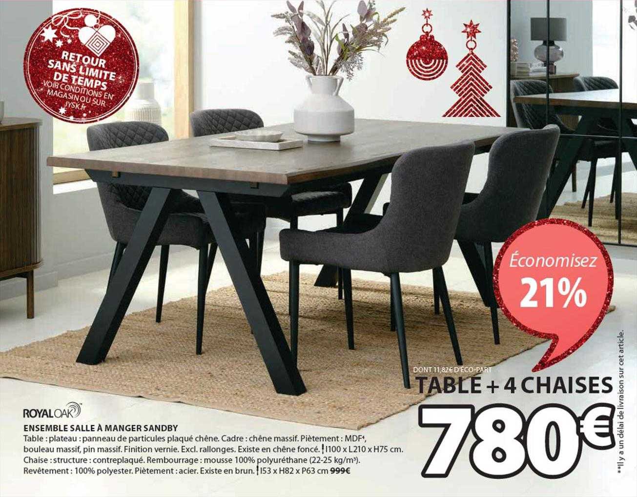 ensemble salle à manger sandby