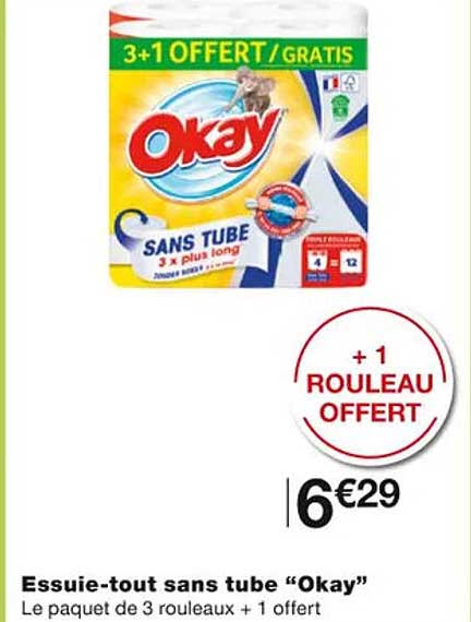 essuie-tout sans tube "okay"