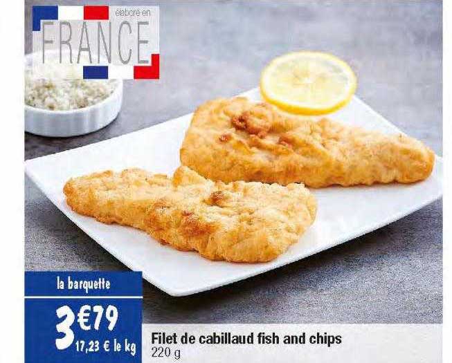filet de cabillaud fish and chips