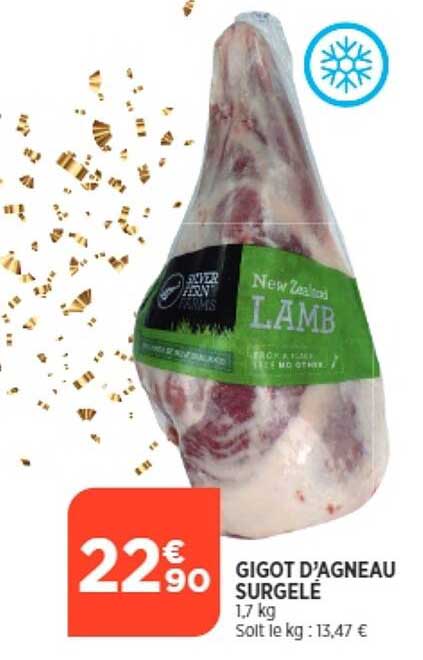 gigot d'agneau surgelé