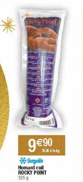 homard cuit rocky point