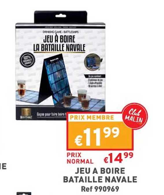 jeu à boire bataille navale
