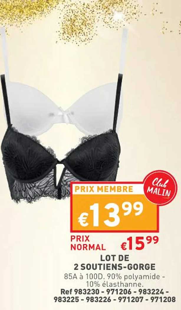 lot de 2 soutiens-gorge