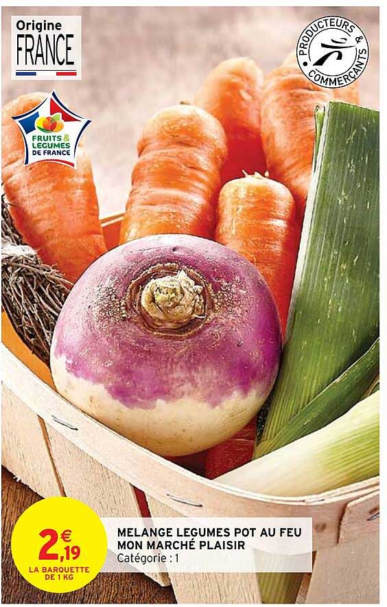 mélange légumes pot au feu mon marché plaisir