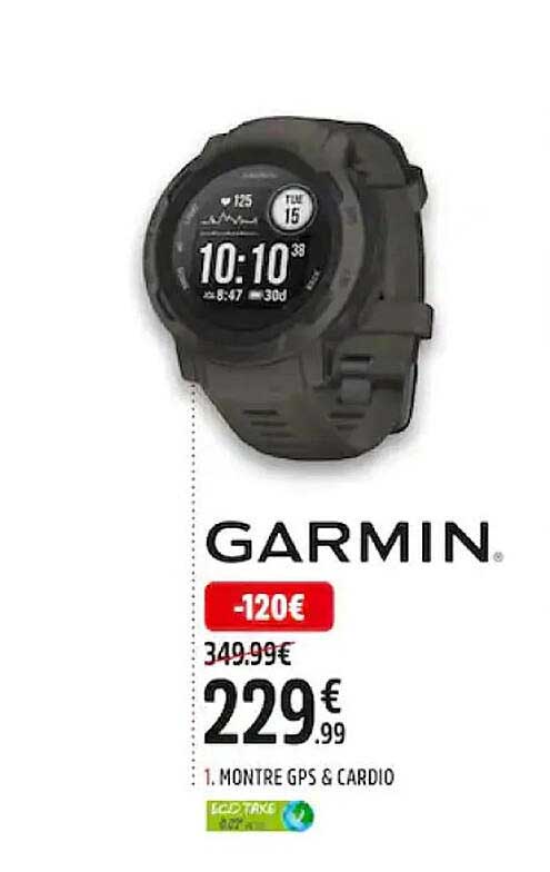 montre gps & cardio garmin