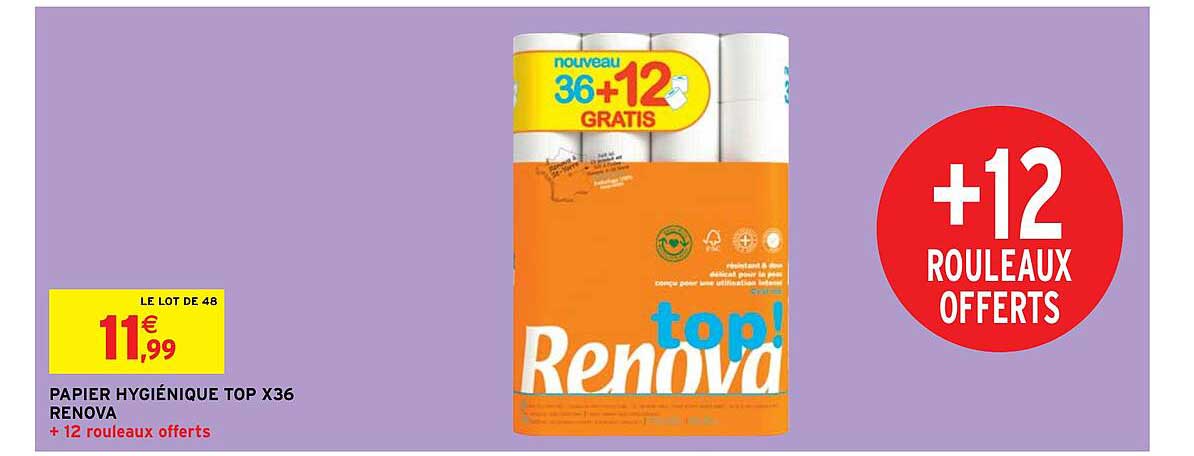 papier hygiénique top x36 renova