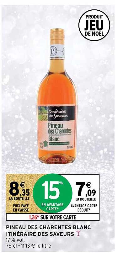 pineau des charentes blanc itinéraire des saveurs