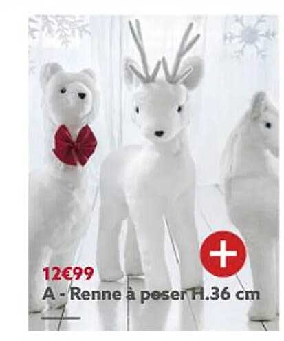 renne à peser h.36 cm