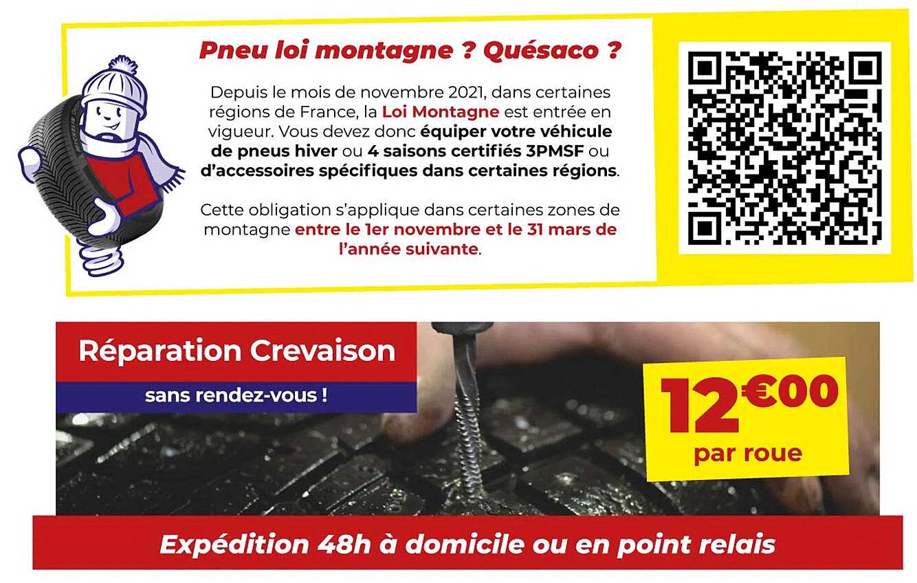 Réparation Crevaison