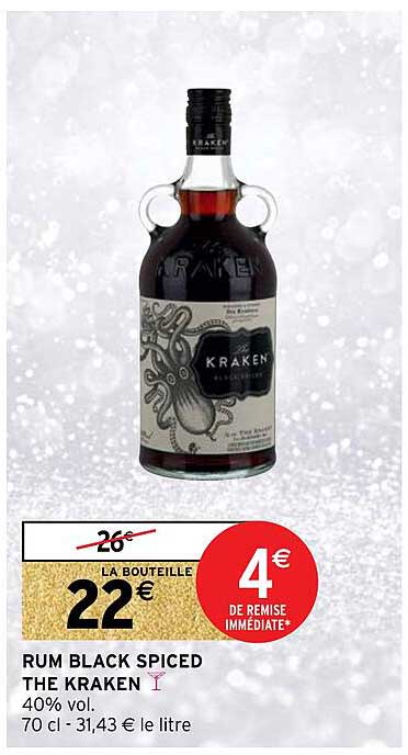 rum black spiced the kraken
